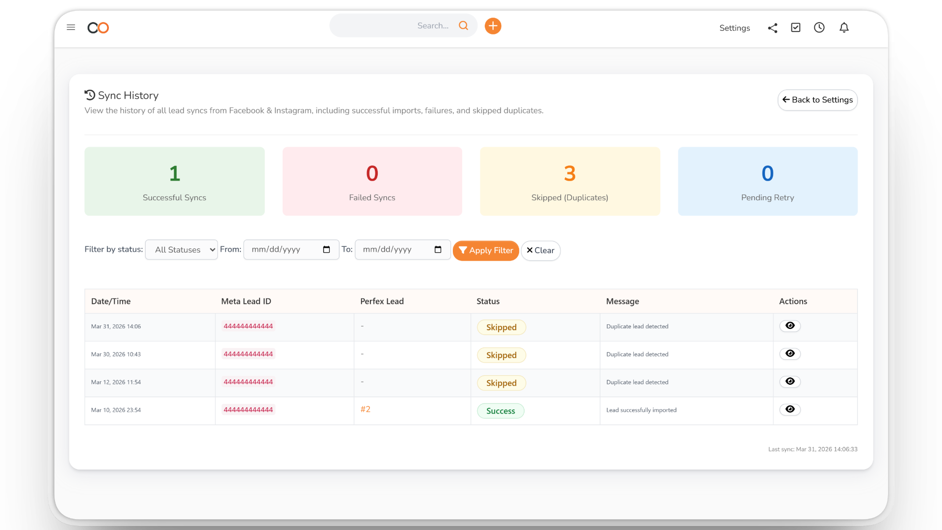 Accurate Logs & Tracking