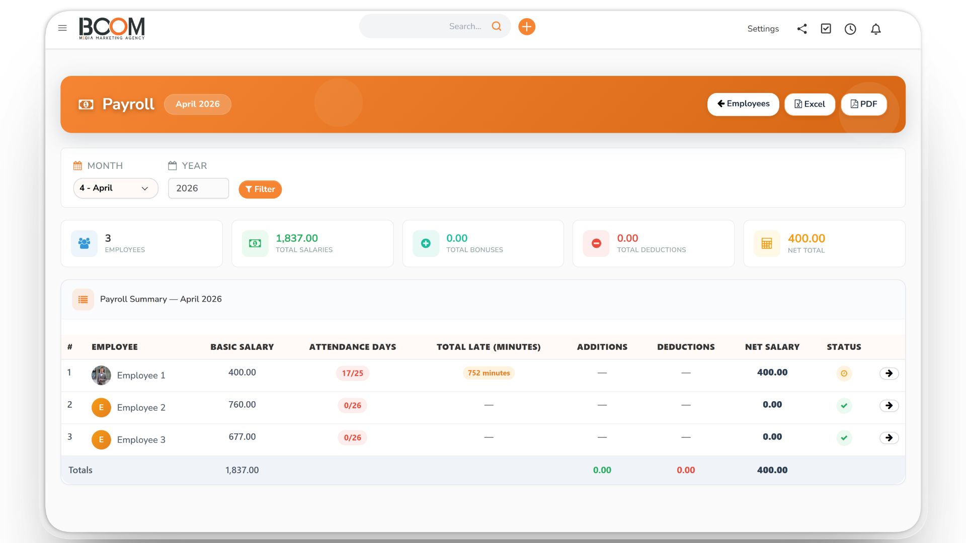 Smart Payroll & Escalations