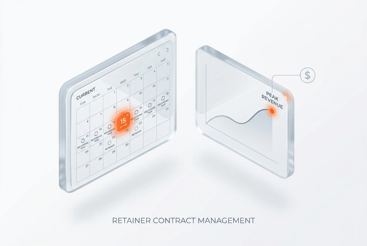 Boom ERP dashboard showing a marketing agency